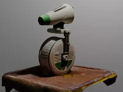 D-0  3D Model  Low-poly 3D model