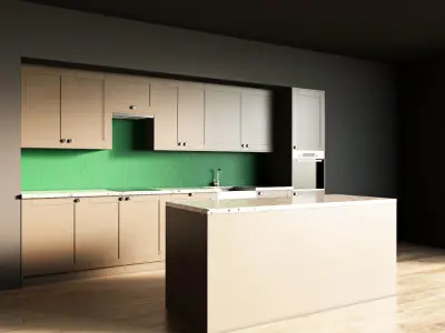 46-Kitchen10 matte 4 3D model