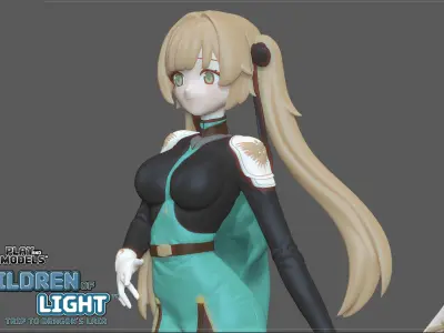 BELLA 3D MODEL FROM CHILDREN OF LIGHT - TRIP TO DRAGONS LAIR Free 3D print model