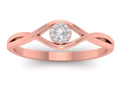 Solitaire Engagement Women Light Weight Rings 3D print model purchase