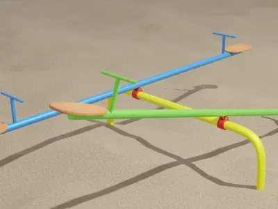 seesaw double 3D model