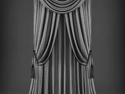 Curtain 3D model 329 Low-poly 3D model
