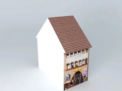 Passage gateway to court Free 3D model