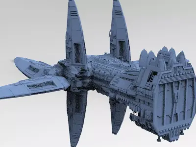 Wraith Interceptor ship  3D model