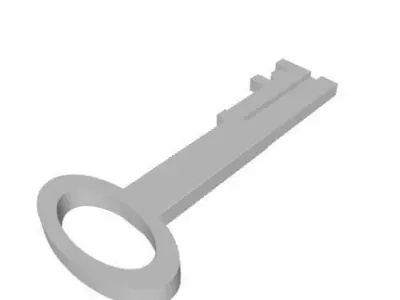 Antique Key Free 3D model