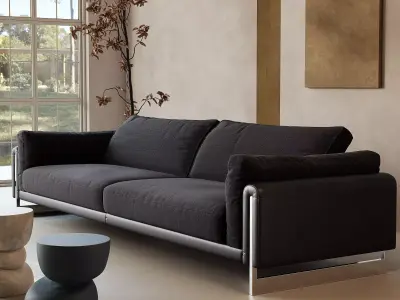 Industrial Living Interior scene 3D model