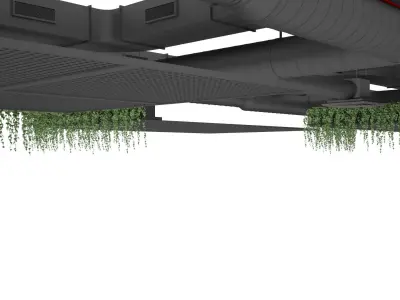 Ventilation system set 3D model