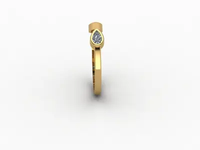 Ring - Gold - Silver 3D print model