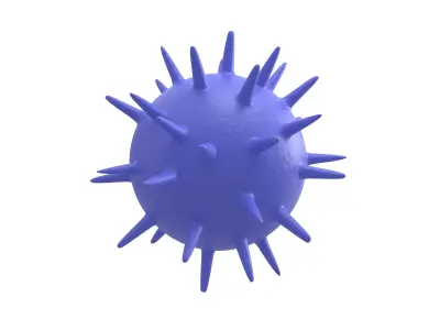 Virus v3 006 Low-poly 3D model