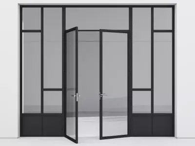 Aluminium door 316 3D model