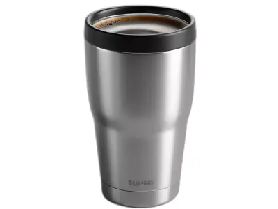 Stainless Steel Travel Coffee Tumbler Low-poly 3D model