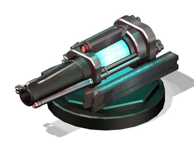 Satellite City Objects - Battery 17 3D model