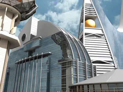  Riyadh Skyscrapers 3D 