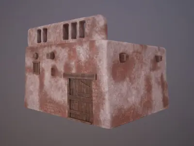 ARAB HOUSE GAME READY Low-poly 3D model