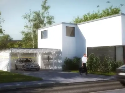 House 2 - Modern City Villa Low-poly 3D model