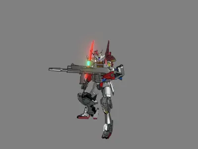 Attacker Gundam 15 3D model