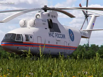  Russian EMERCOM Helicopter Mi-26 Rigged 