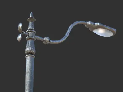 Street Lamp Low-poly 3D model