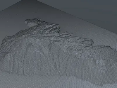 Kahoolawe island 3d model terrain 3D model