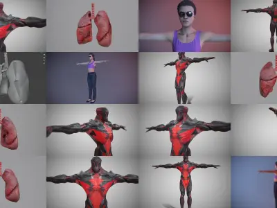 Ultimate 3D Model Collection Characters Environments and Props 3D Model Pack