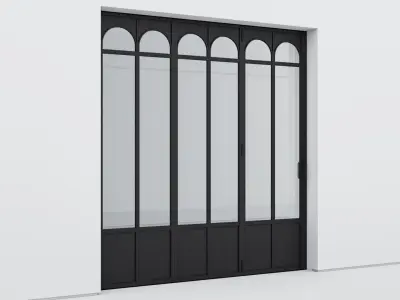 Aluminium door 337 3D model
