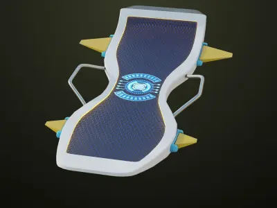  10 Sci Fi Hoverboards All PBR Unity UE Textures 