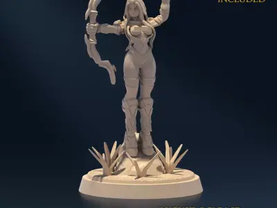 Undying Light Sentinel B Nude 3D print model