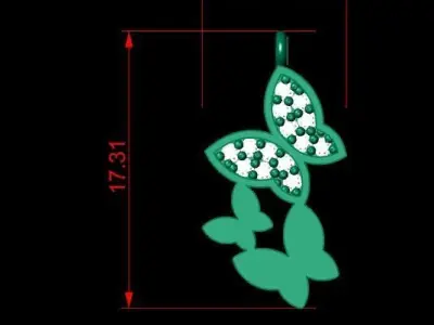 Pendant P190 3D Print Model 3D print model