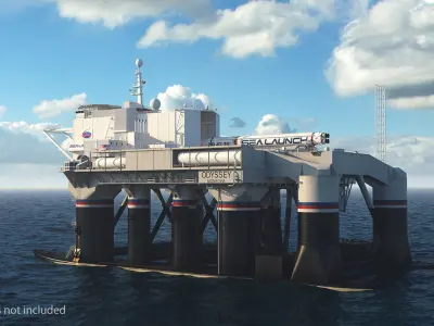  Floating Launch Platform Odyssey Rigged 