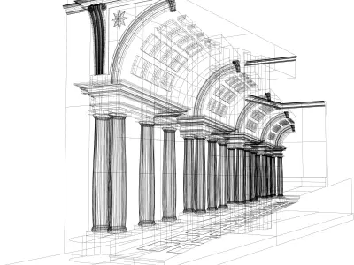 Galleria Spada Roma Borromi 3D model