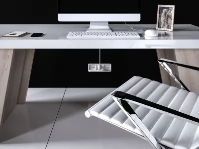 Office Desk - Interior Office Furniture 10 3D model