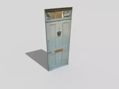 low poly door Low-poly 3D model get