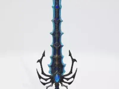 Frozen Sword 3D Asset Game Ready Model 3D model
