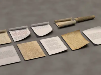 paper Pack Low-poly 3D model