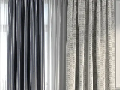 Curtain Set 295 3D model