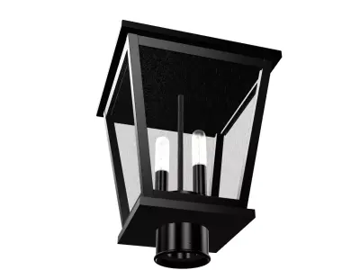 Matte Black Mini Pendant Ceiling Ligh Low-poly 3D model