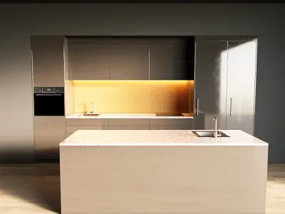 5-Kitchen5 glossy 1 3D model