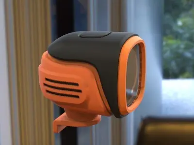 Rechargeable Lamp Search-Light  Head-Light   3D print model