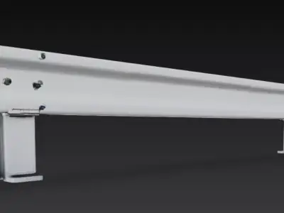 Road Safety Barrier 3D model