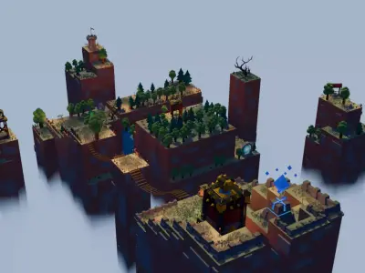 Cannon Level Low-poly 3D model