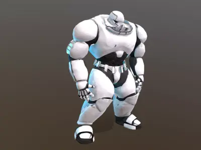 stomtobt003 humanoid robot Low-poly 3D model