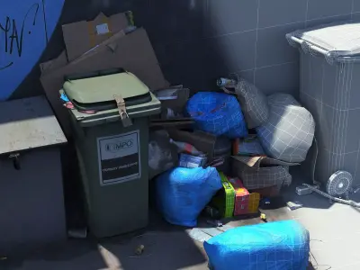 Trash Garbage  Photogrammetry 3D Scan 8K 3D model