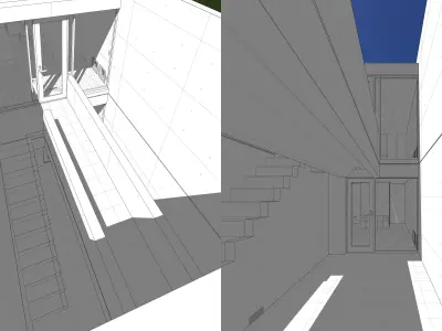 Tadao Ando - Azuma House 3D model