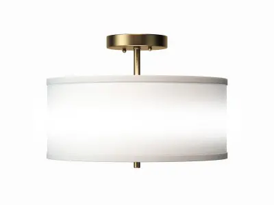 Aaru Fabric Semi Flush Mount 3D model purchase