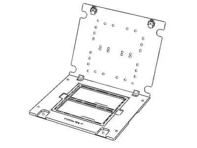 Standard Aluminium PCB Router Fixture 3D model