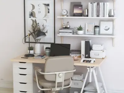 Office workplace 67 3D model