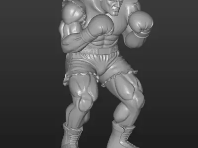 Balrog Street Fighter-Heavyweight Boxer 3D Miniature 3D print model