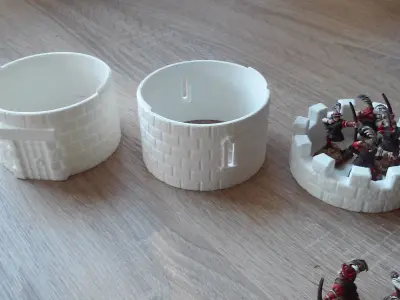 Stone tower - STL - Scenography - Tabletop - Diorama - Wargame 3D print model