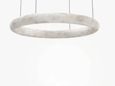 Alabaster Oslo Cable Pendant Light PBR 3D model