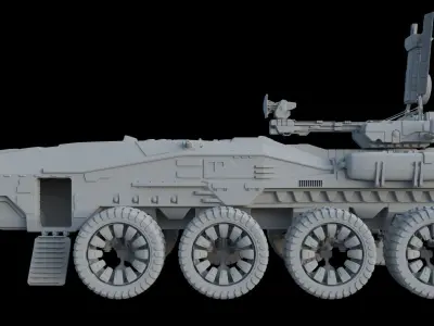 Sci-Fi Reconnaissance vehicle 3D model